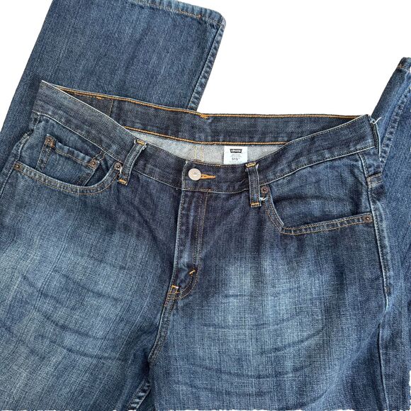 Vtg y2k Levi’s 515 Blue Denim Bootcut Jeans Womens 14 Mid Rise normcore heritage - Picture 1 of 10